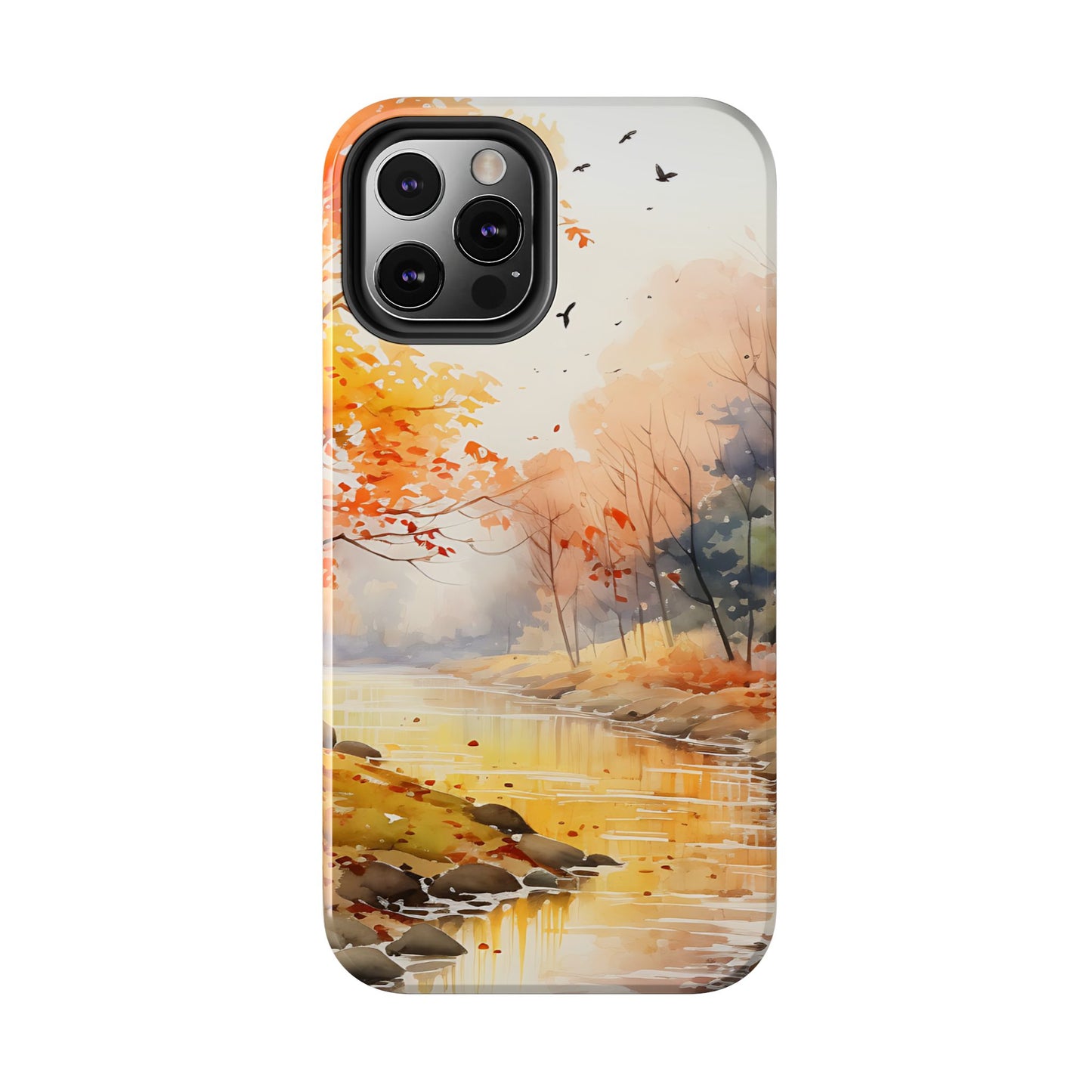 Autumn River Serenity – iPhone Case