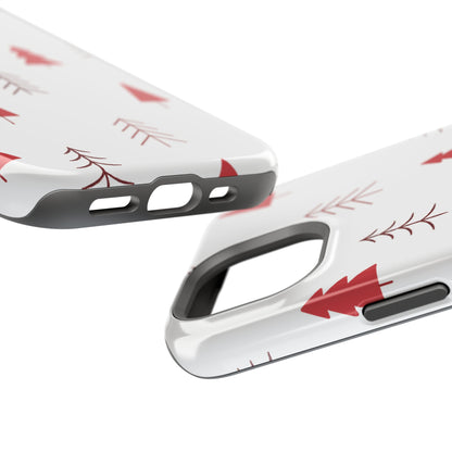 Scandi Red Pine Trees - MagSafe iPhone Series Case