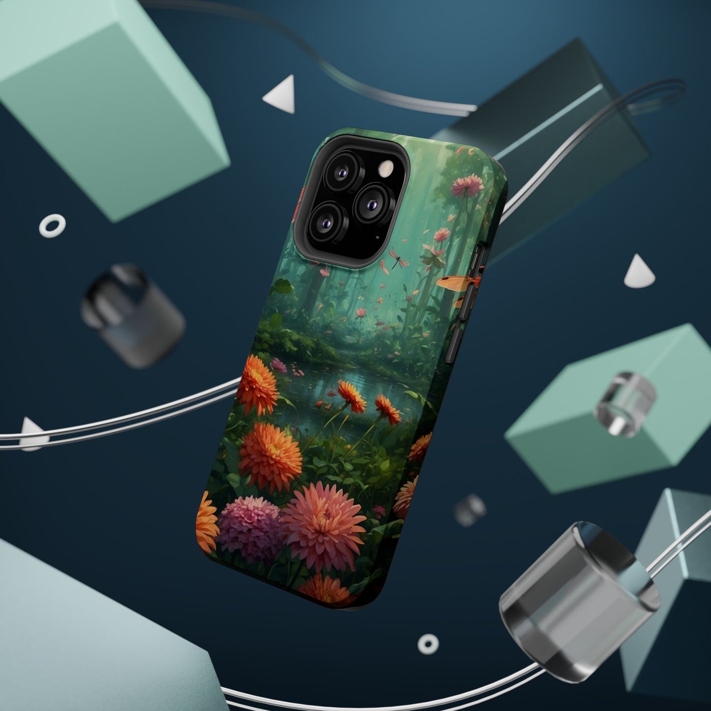 Enchanted Forest Dragonflies & Blossoms – MagSafe iPhone Series Case