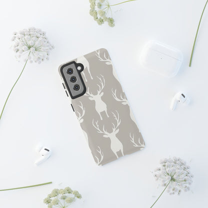 Minimalist Deer Silhouette Pattern – Samsung Galaxy Series Case