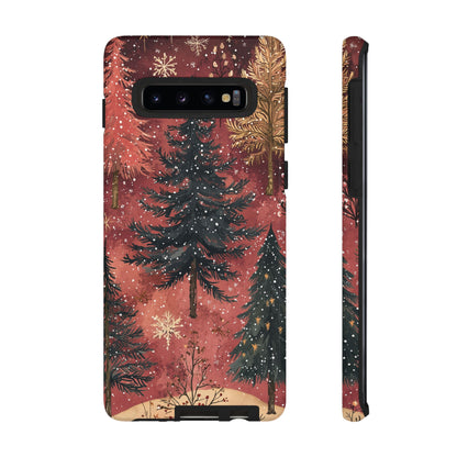 Rustic Red Winter Forest - Samsung Galaxy Series Case