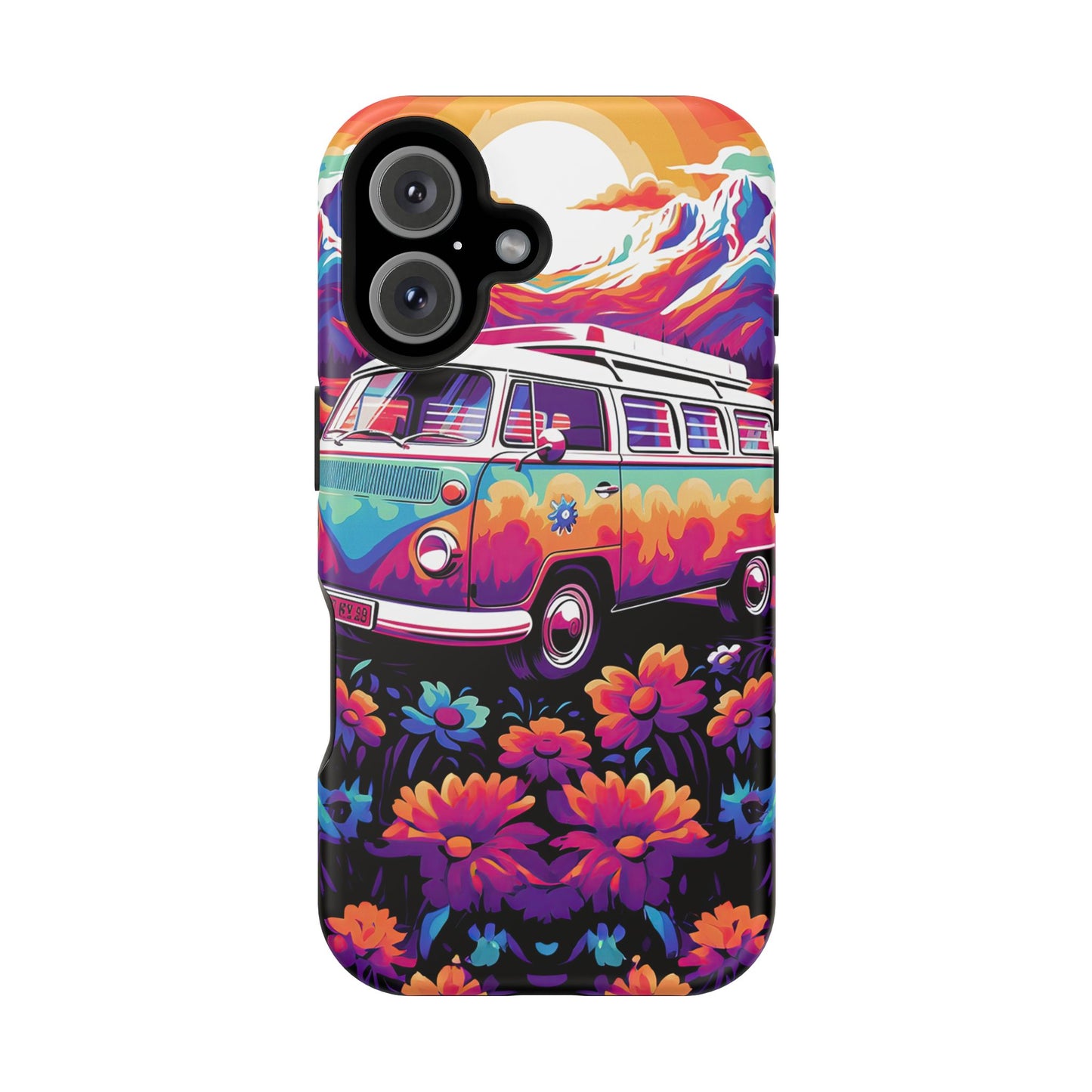 Groovy Floral Sunset Van – MagSafe iPhone Series Case