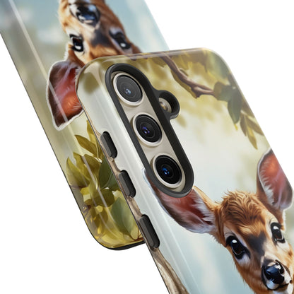 Whimsical Fawn in a Sunlit Forest Samsung Galaxy Case