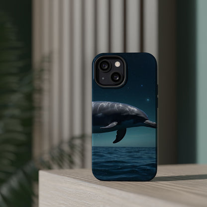 Midnight Ocean Dolphin - MagSafe-Compatible Case