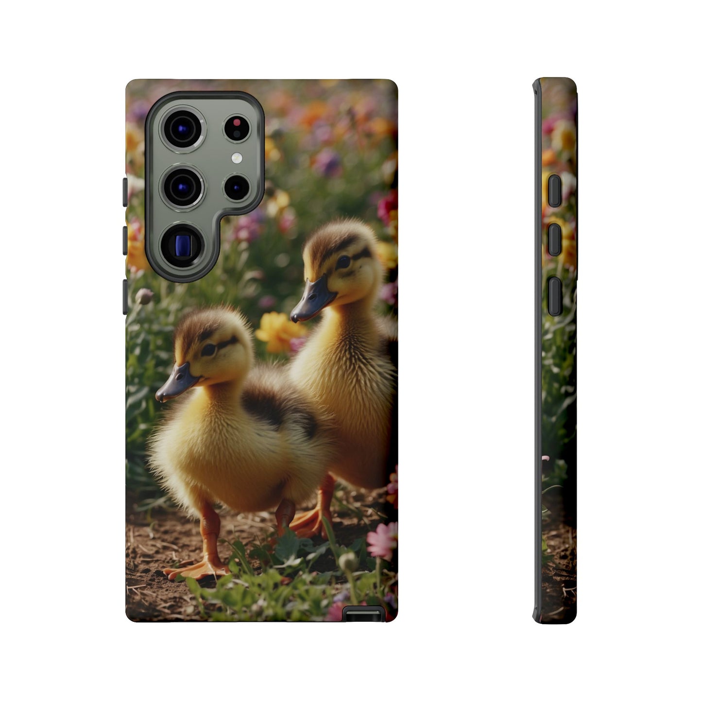 Charming Ducklings in Floral Garden - Samsung Galaxy Case