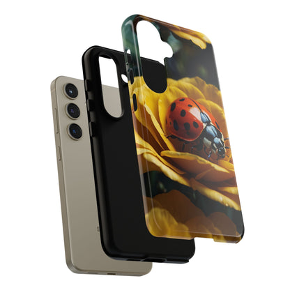 Samsung Galaxy Case: Ladybug on Yellow Petals