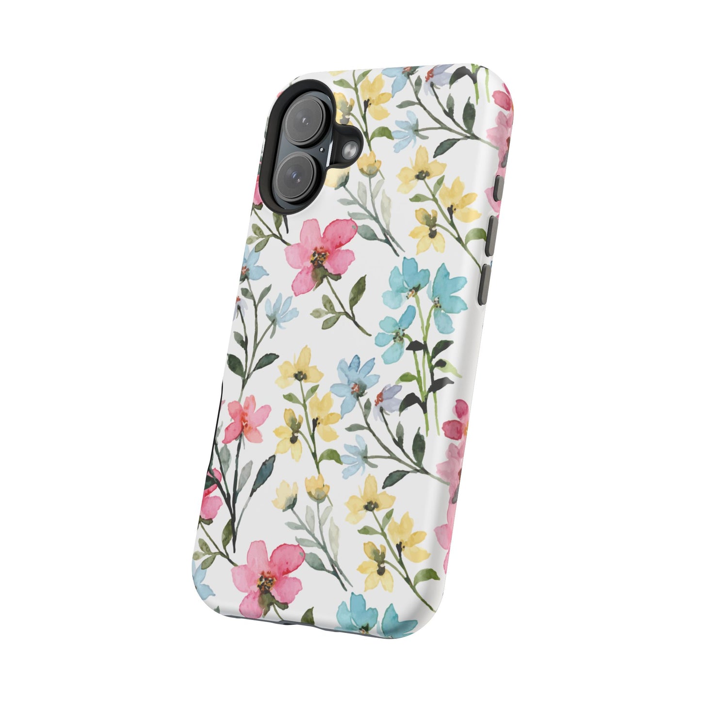 Watercolor Floral Bliss – MagSafe Case with Pastel Flower Design