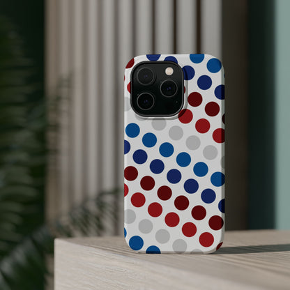 Patriotic Polka Dots - MagSafe iPhone Case