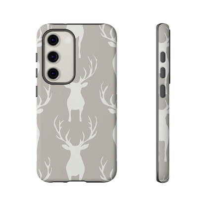 Minimalist Deer Silhouette Pattern – Samsung Galaxy Series Case