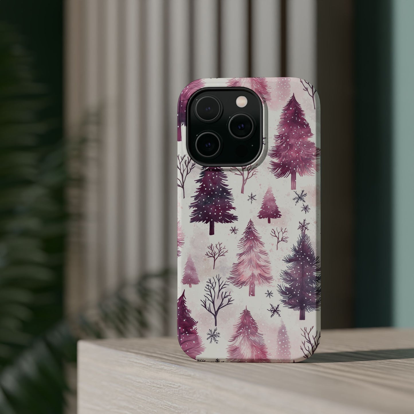 Winter Wonderland Purple Christmas Trees –  MagSafe iPhone Series Case