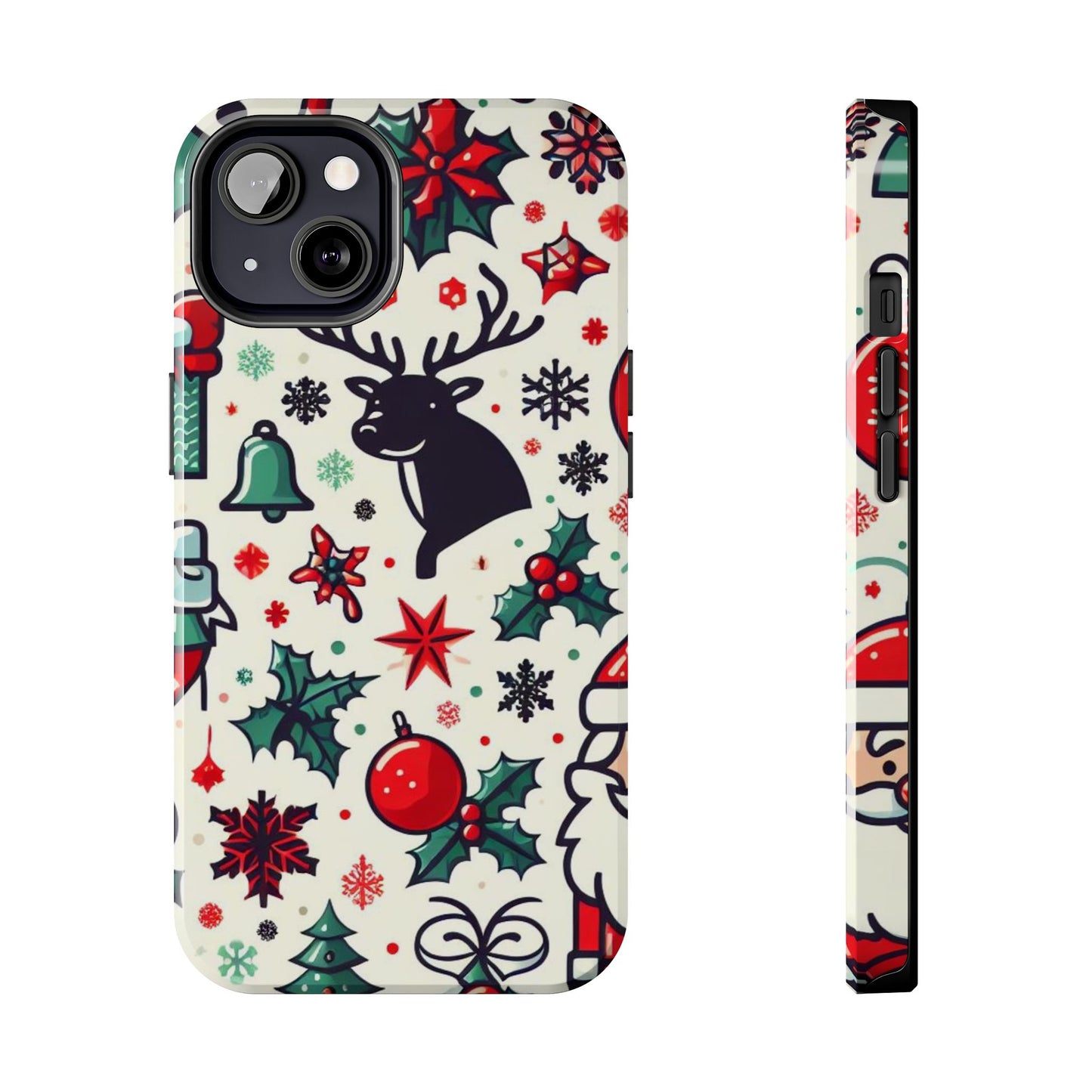 Cartoon Christmas Cheer – iPhone Case