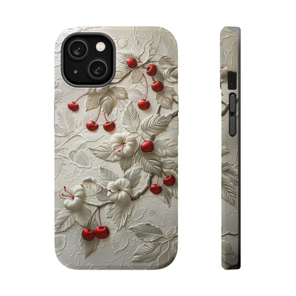 Unleash Your Inner Goddess With Our Athenian Elegance Cherry Marble Phone Case | A Blend of Classic Art and Modern Tech | Cute Cherries | Stone