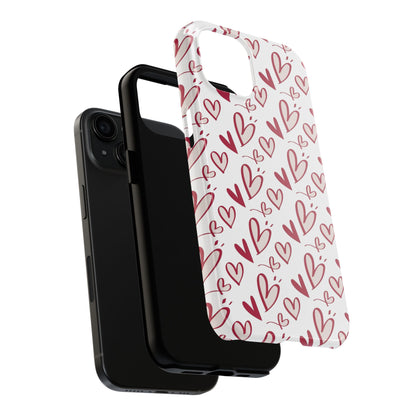 Love Scribbles iPhone Case