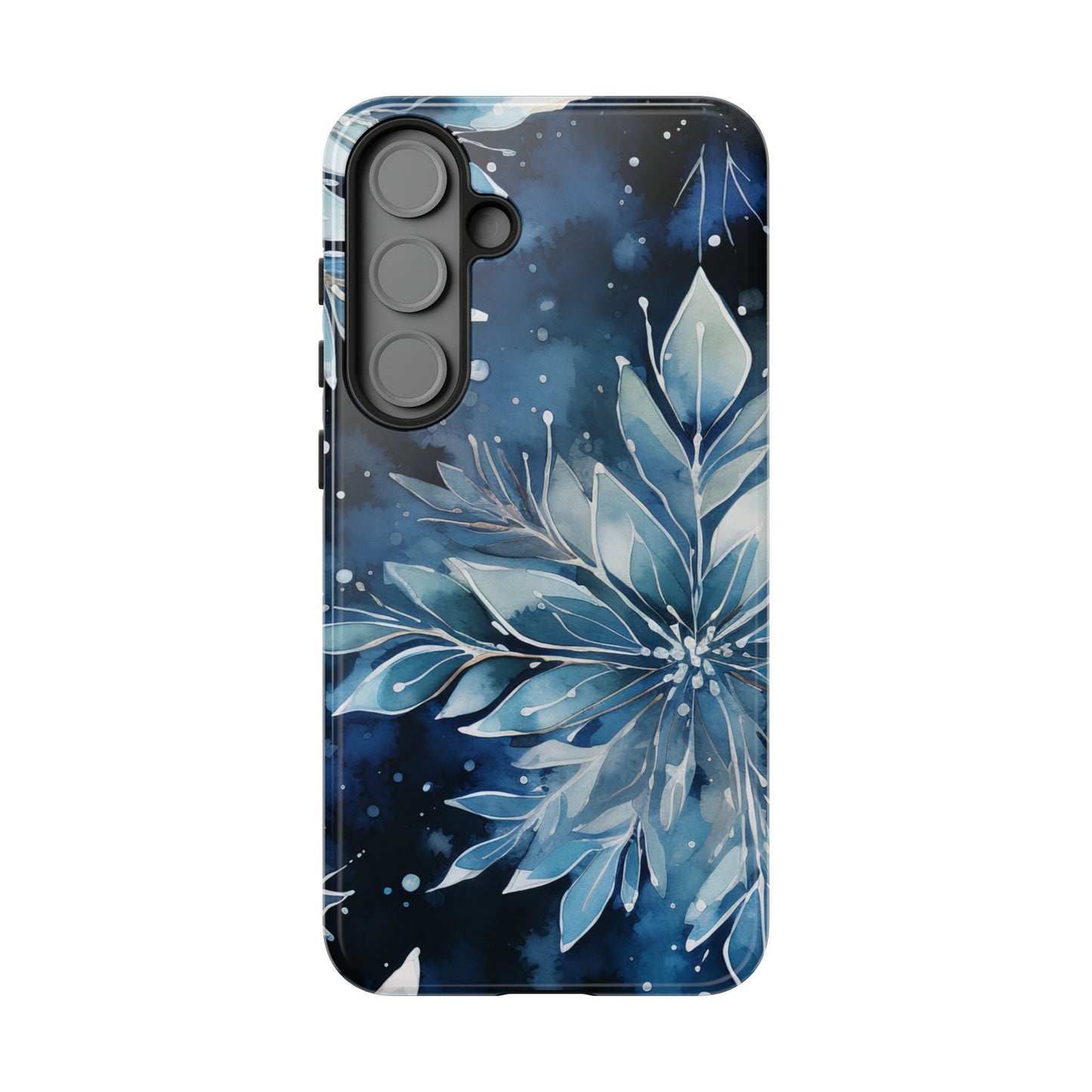 Winter’s Embrace – Blue Snowflake Samsung Galaxy Case