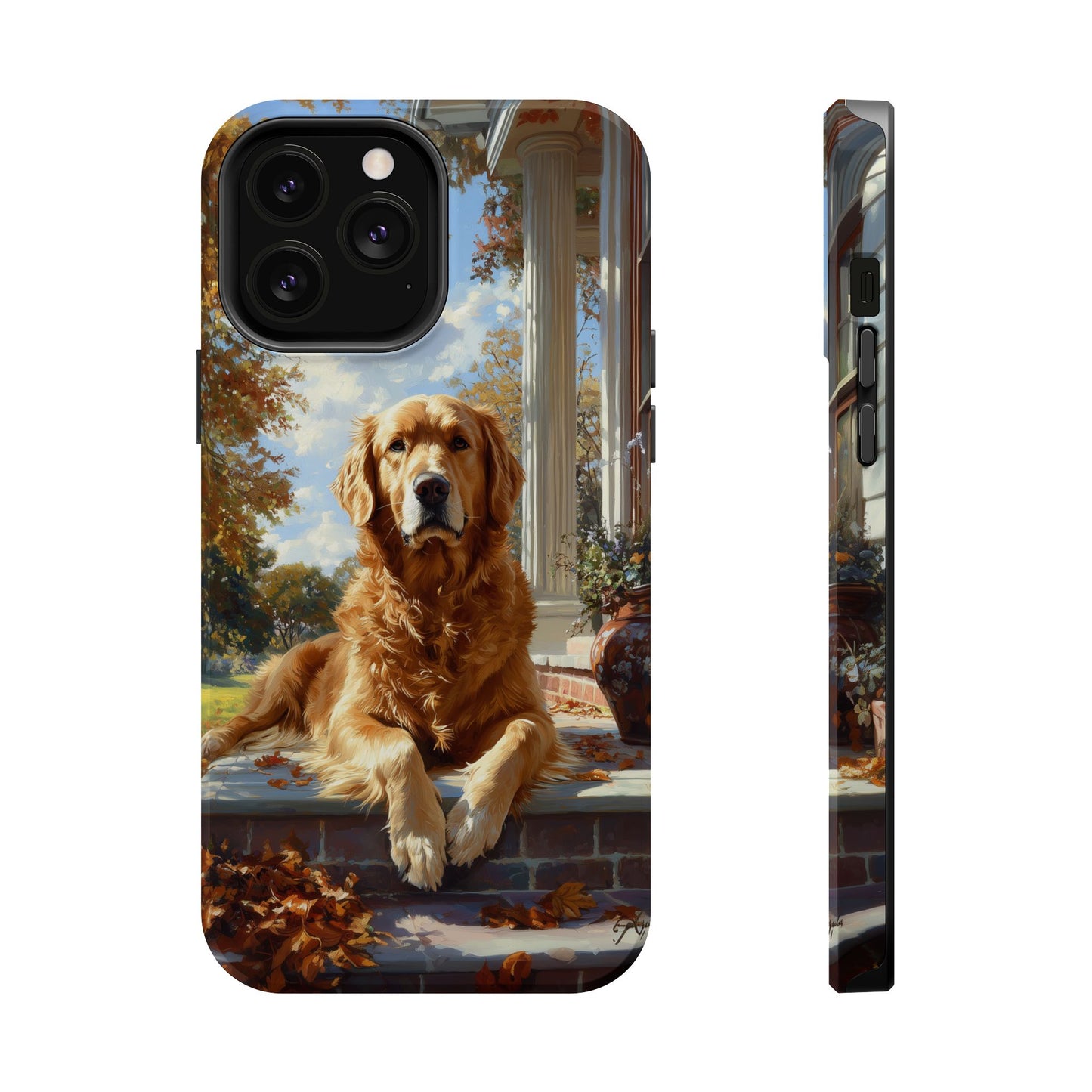 Golden Retriever Autumn Serenity - MagSafe iPhone Series Case