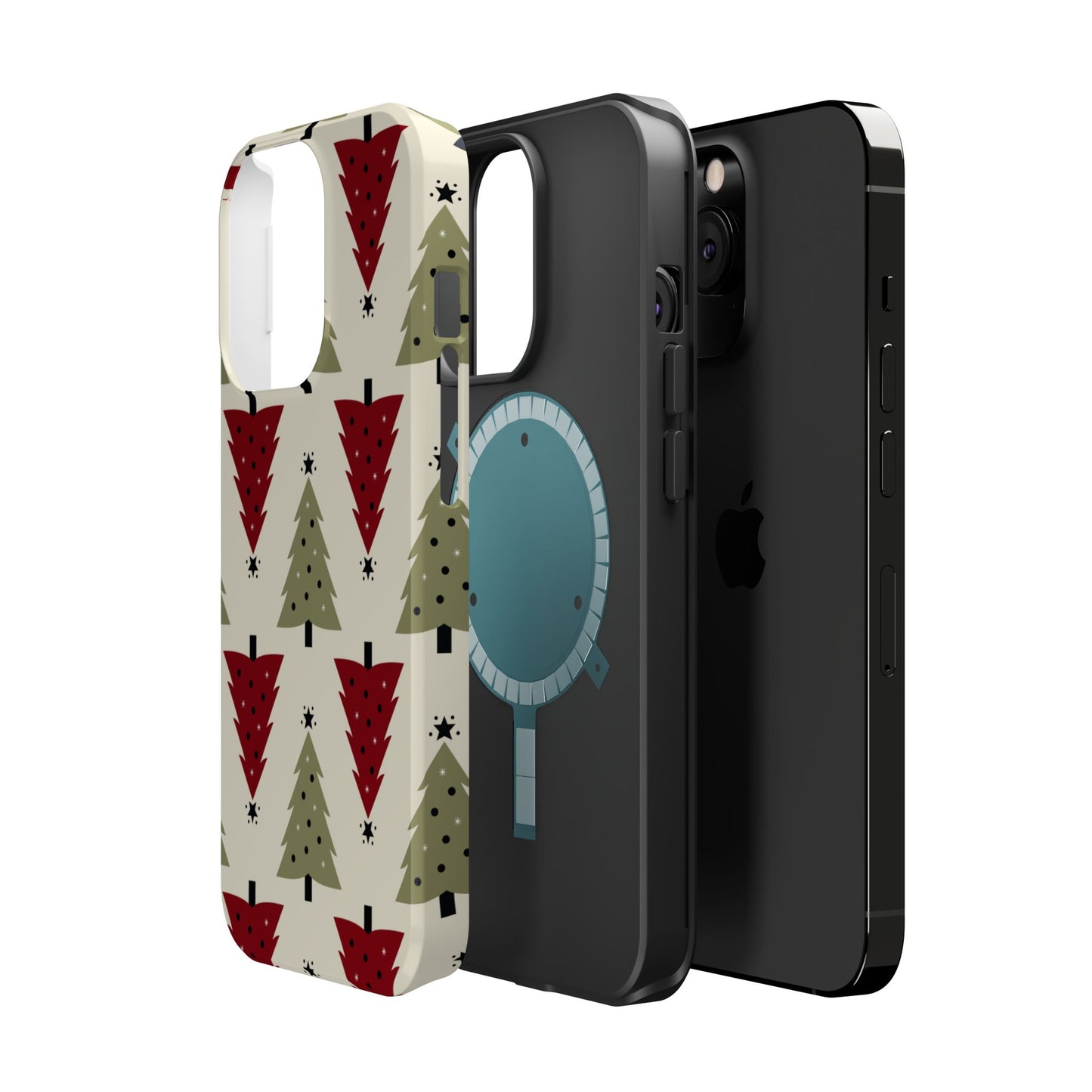 Retro Christmas Trees Pattern - MagSafe iPhone Series Case