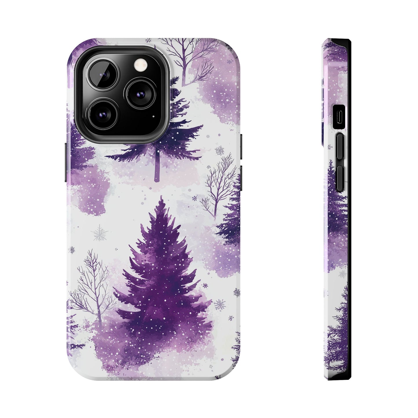 Purple Snowy Forest - iPhone Series Case