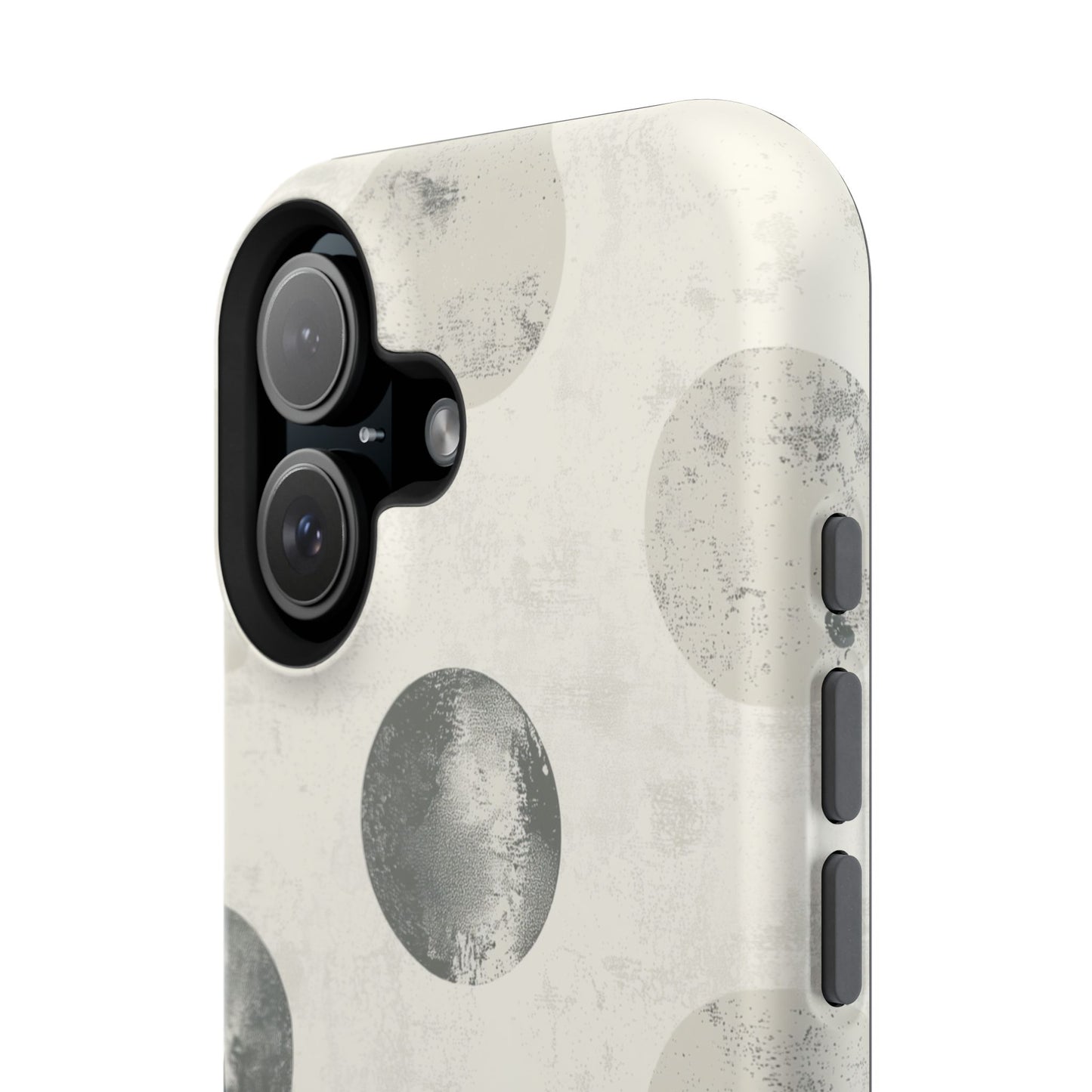 Vintage Polka Dot MagSafe iPhone Case - Neutral Retro Protective Cover