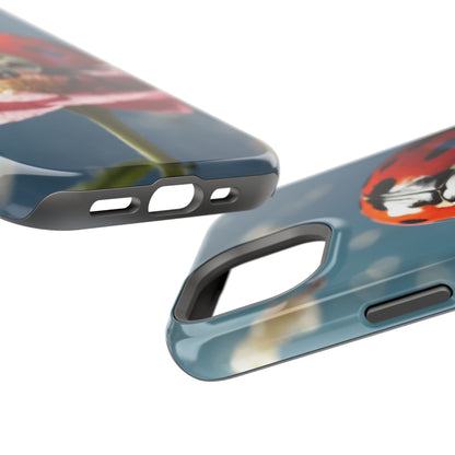 MagSafe iPhone Case: Floral Ladybug Delight