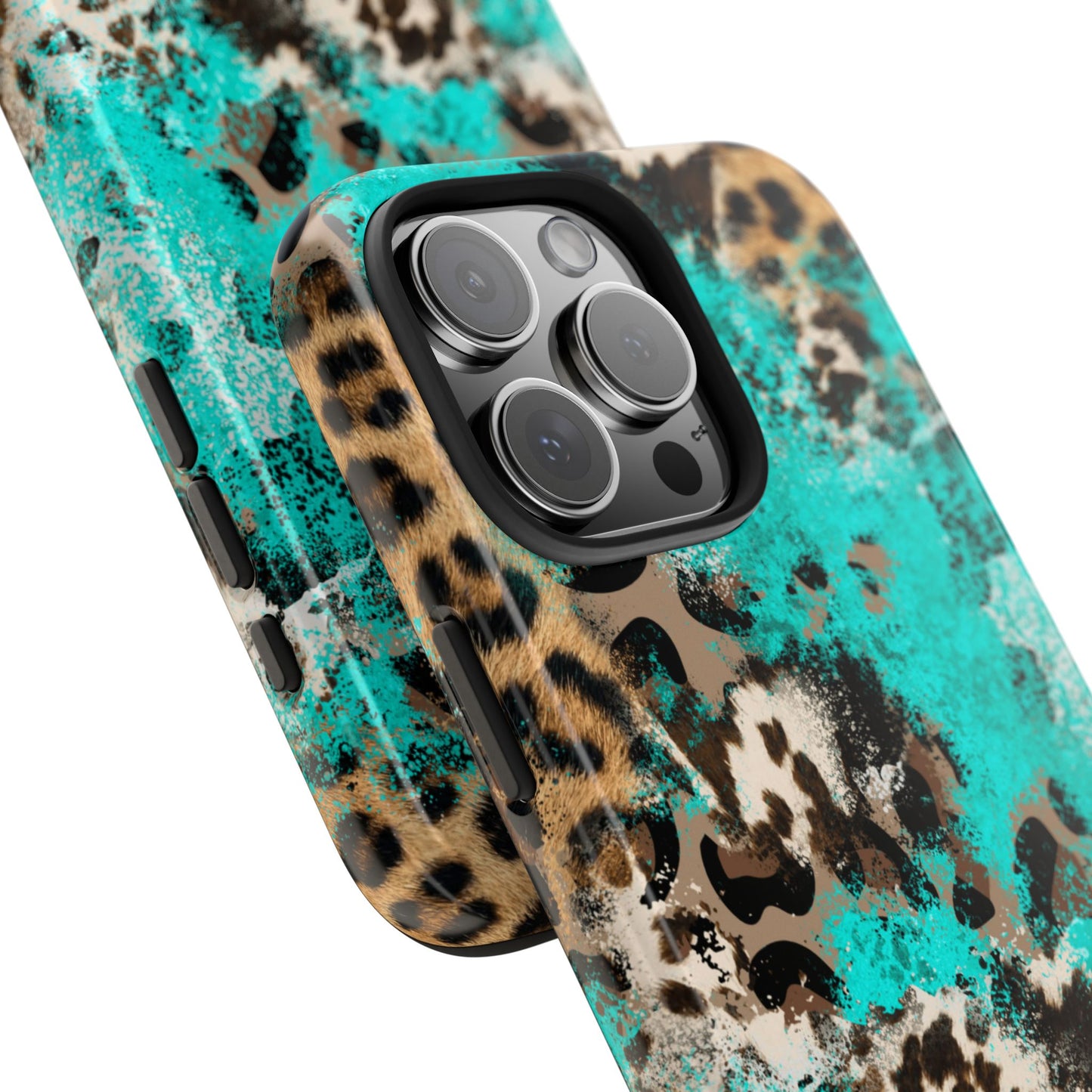 Aqua Splash Leopard - iPhone Series Case