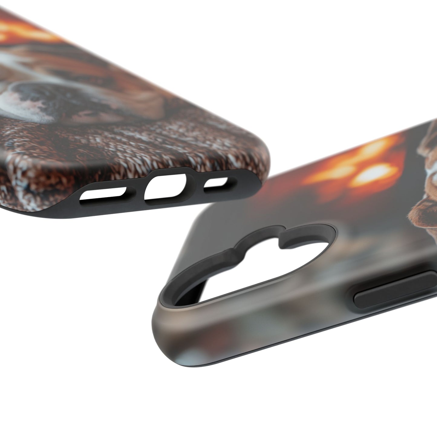 Cozy Bulldog MagSafe Case – Fireside-Inspired Protective Cover