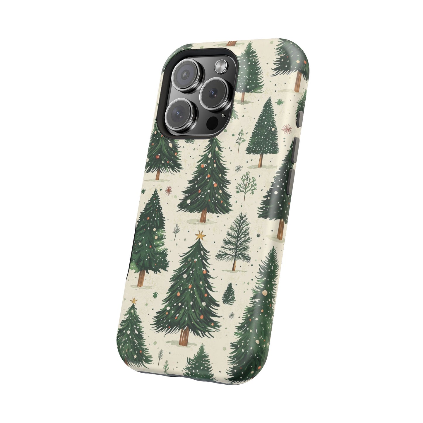 Festive Christmas Tree Forest Pattern – MagSafe iPhone Series Case