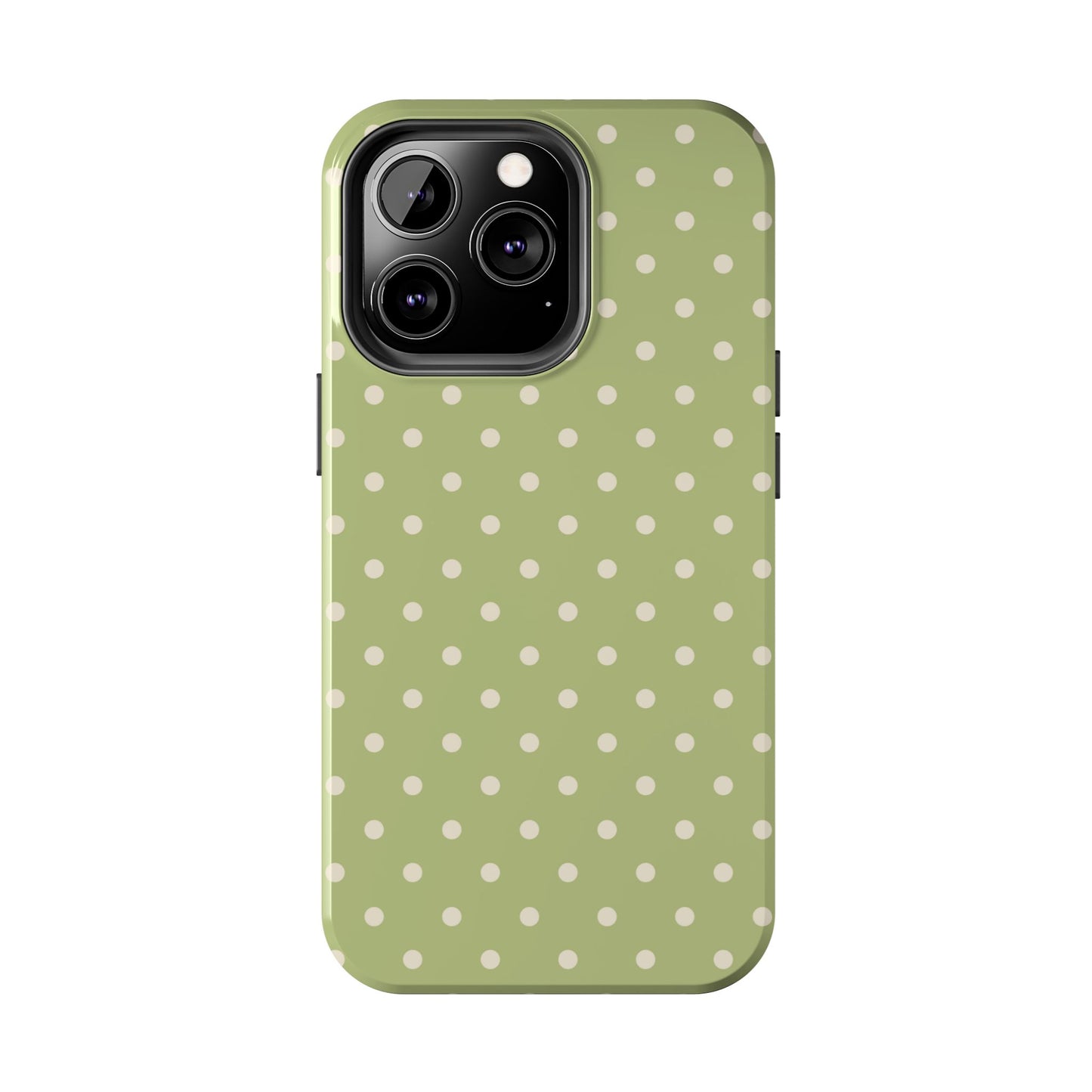 Sage Green Polka Dots – iPhone Case