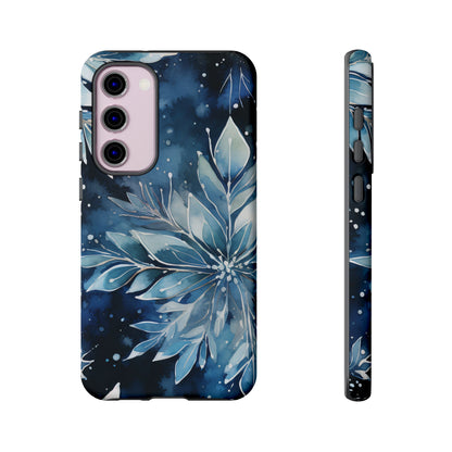 Winter’s Embrace – Blue Snowflake Samsung Galaxy Case