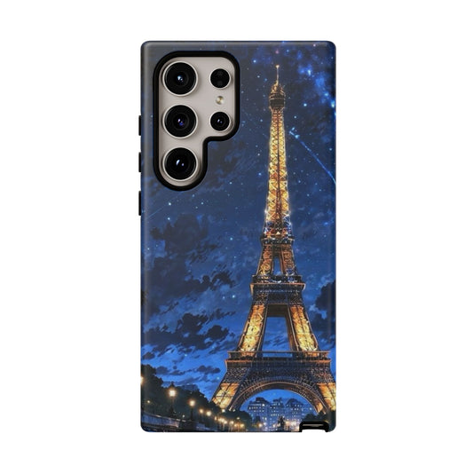 Samsung Galaxy Case - Eiffel Tower Under Starlit Sky Design