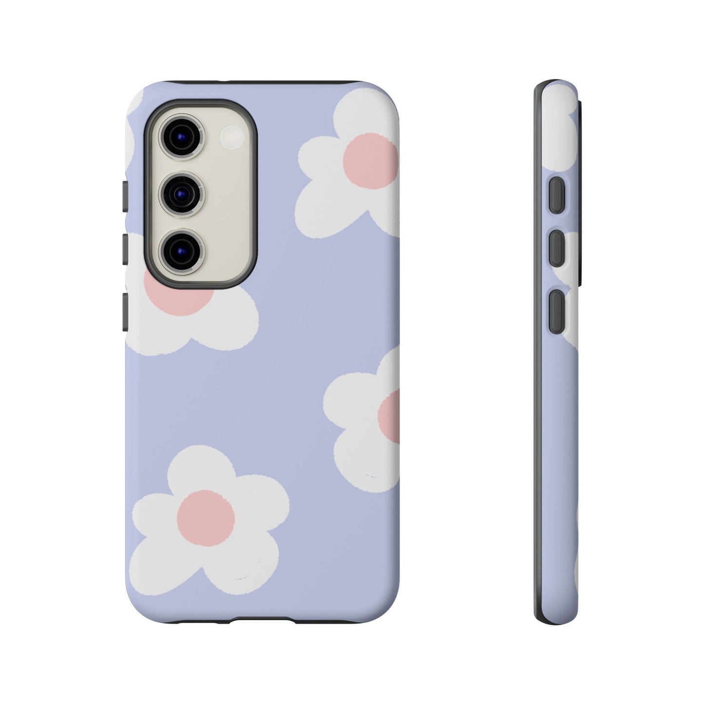 Retro Daisy Pastel Tough Samsung Galaxy Case – Durable Design with Soft Matte Finish