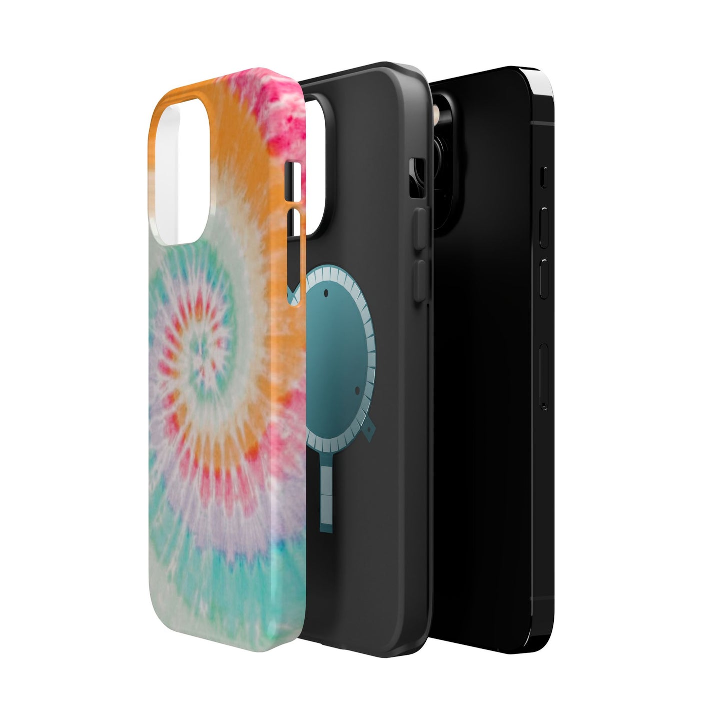 Pastel Tie-Dye MagSafe iPhone Case – Soft Colors & Magnetic Functionality