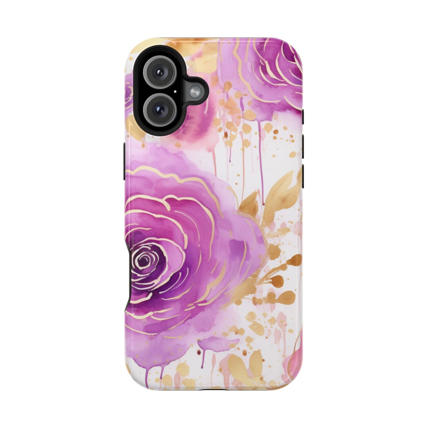 Radiant Purple & Gold Floral - MagSafe iPhone Series Case