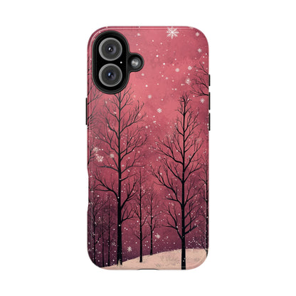 Pink Winter Twilight Forest - iPhone Series Case - BOGO Cases