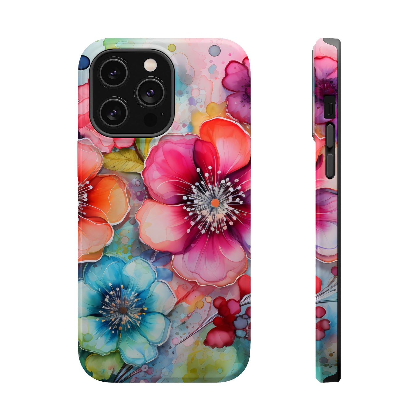 Vibrant Watercolor Floral Garden - MagSafe iPhone Series Case