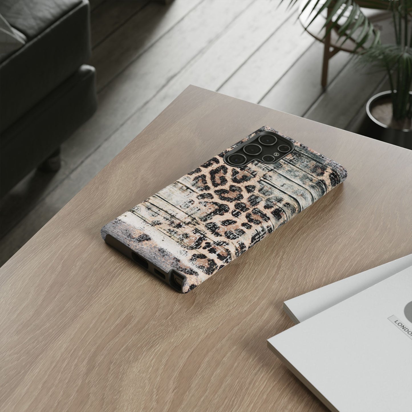 Rustic Leopard Wood Print - iPhone Series Case