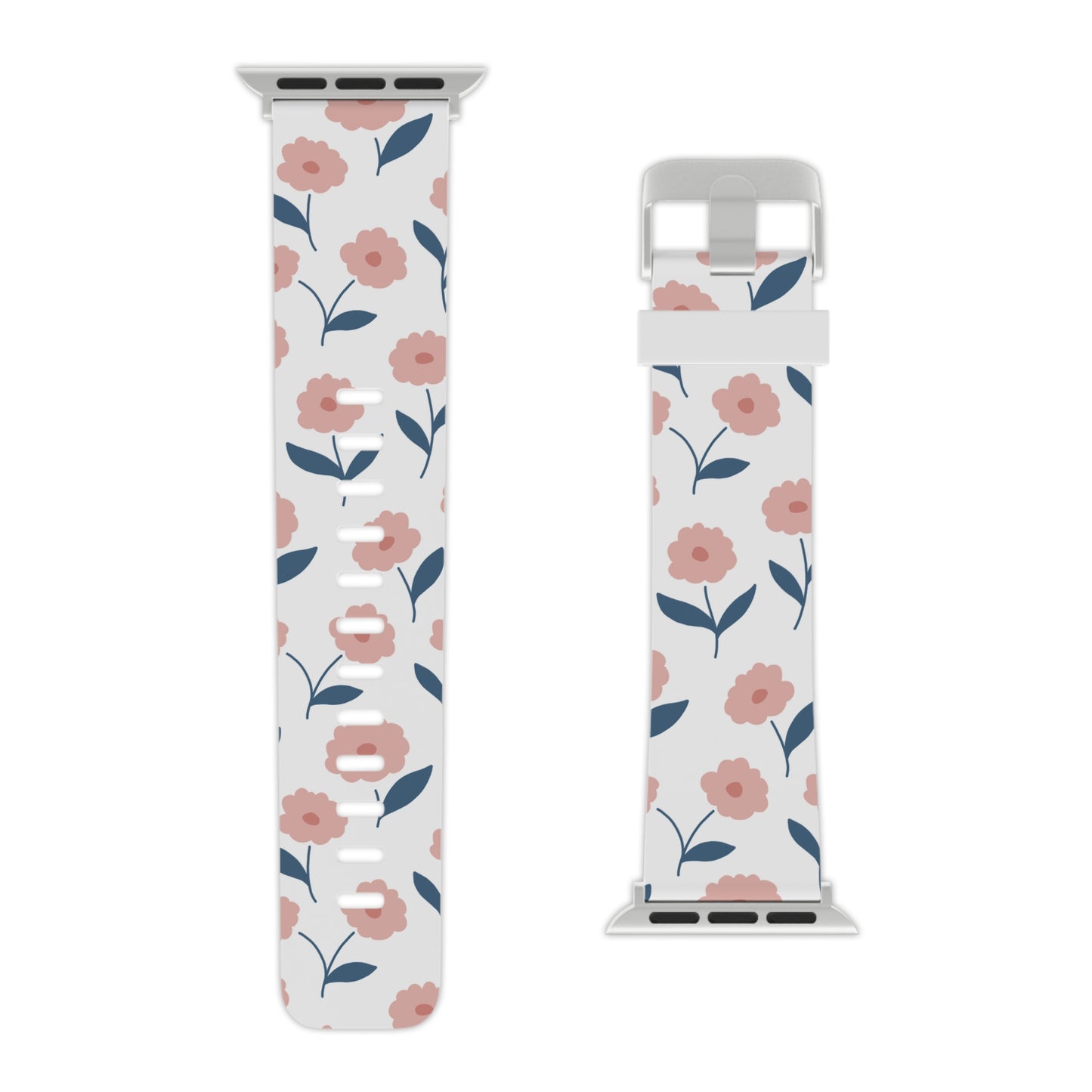 Playful Pink Floral Apple Watch Band