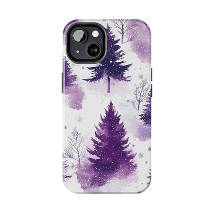 Purple Snowy Forest - iPhone Series Case