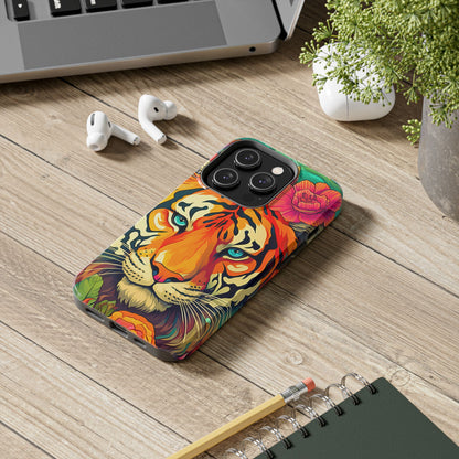 Fierce Rainbow Tiger Art - iPhone Series Case