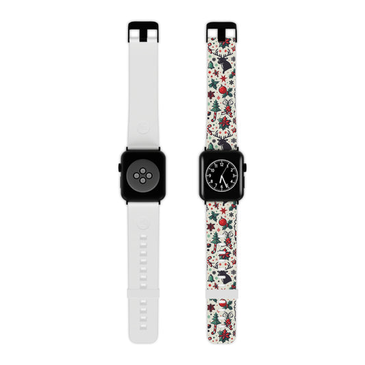 Cartoon Christmas Cheer Apple Watch Band