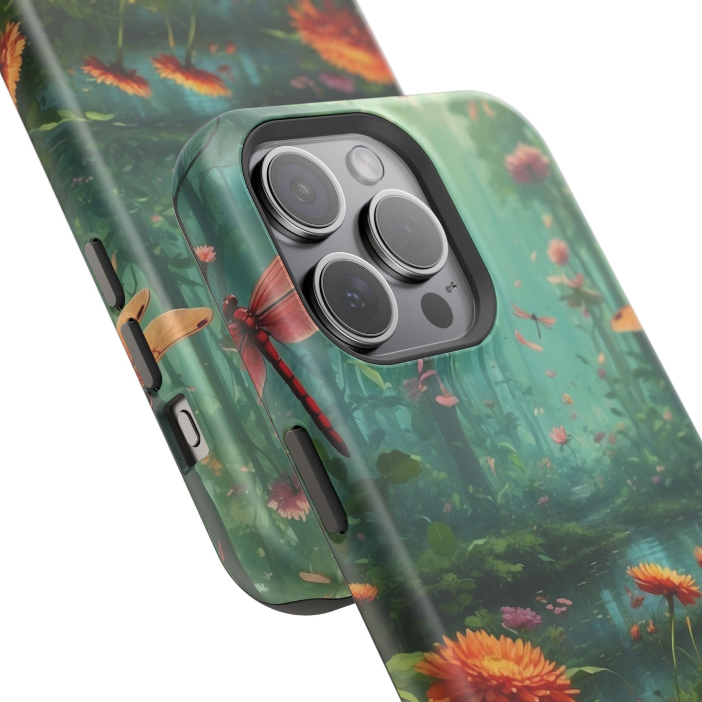 Enchanted Forest Dragonflies & Blossoms – MagSafe iPhone Series Case