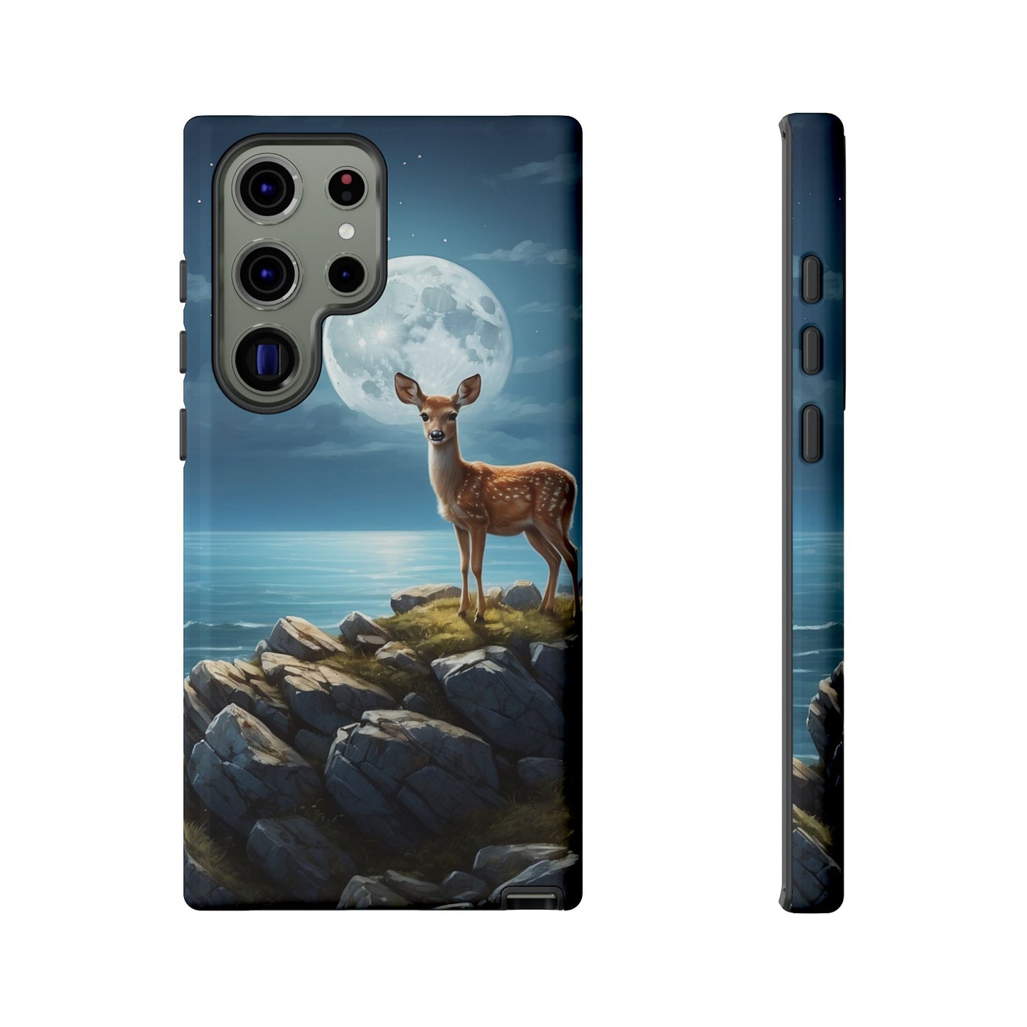 Enchanted Fawn Under the Moonlit Sky Samsung Galaxy Case