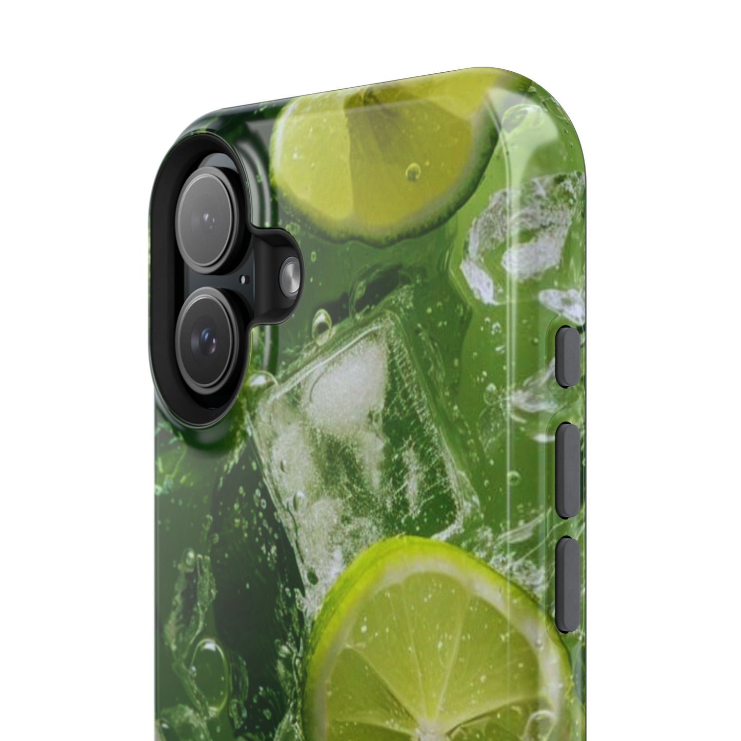 Refreshing Lime Splash MagSafe iPhone Case – Tough Protection, Vivid Dual-Layer Design