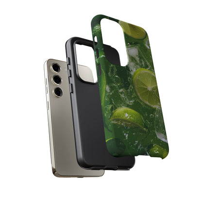 Refreshing Lime Splash Samsung Galaxy Case – Tough Protection, Vivid Dual-Layer Design