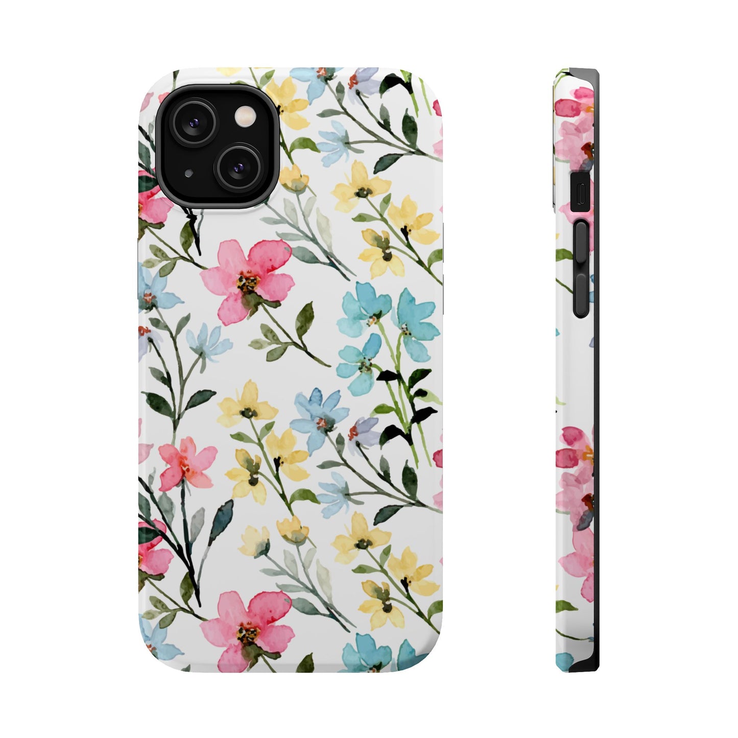 Watercolor Floral Bliss – MagSafe Case with Pastel Flower Design