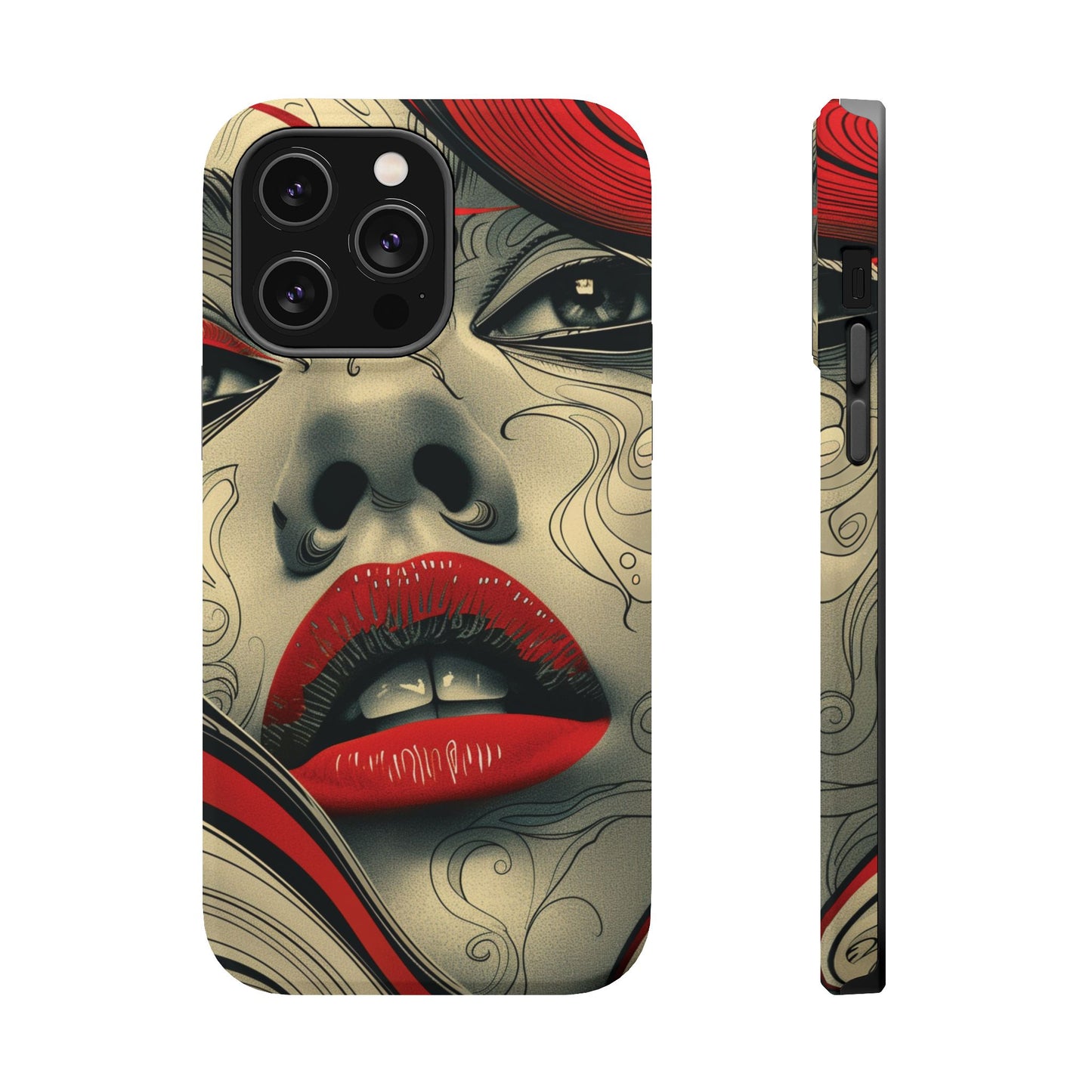 Bold Beauty Red Lips iPhone Case