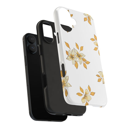 Delicate Yellow Blossom iPhone Case – Minimalist Floral Design with Matte Finish