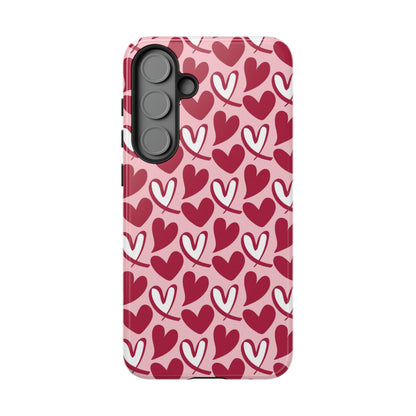 Hand-Drawn Hearts Samsung Galaxy Case