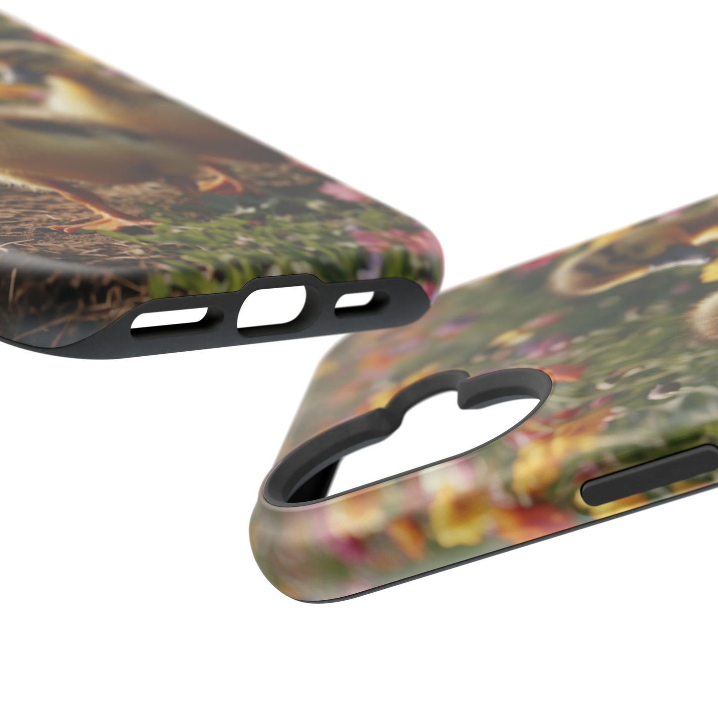 Charming Ducklings in Floral Garden - MagSafe iPhone Case