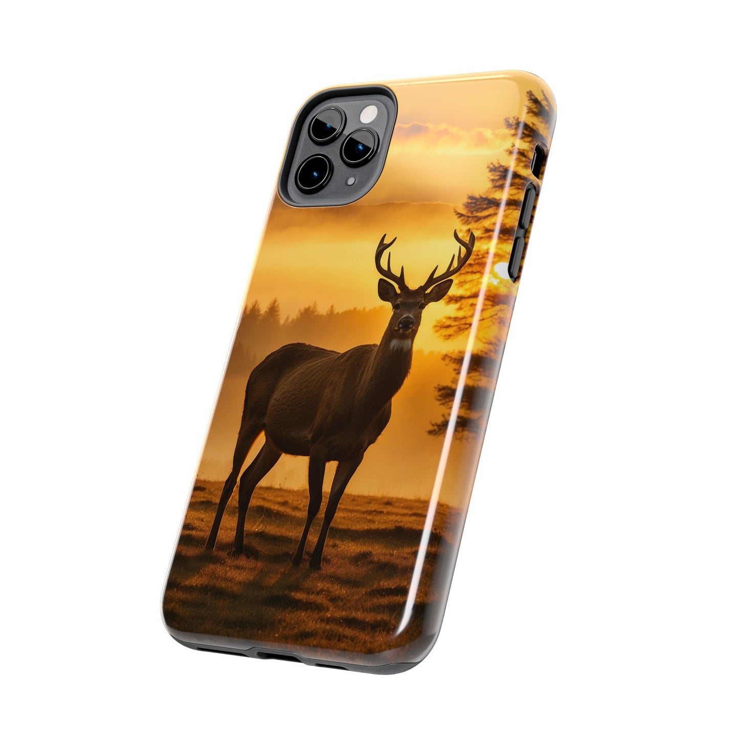 Sunset Majesty: Regal Stag – iPhone Case