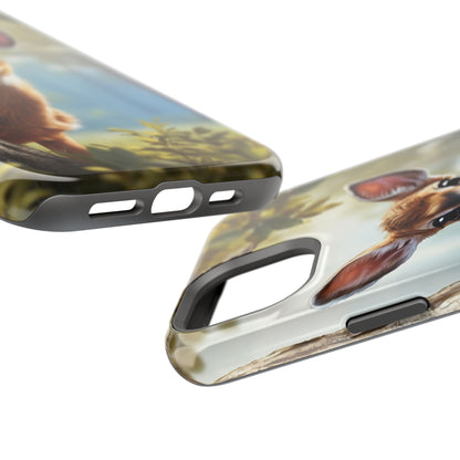 Whimsical Fawn in a Sunlit Forest MagSafe iPhone Case